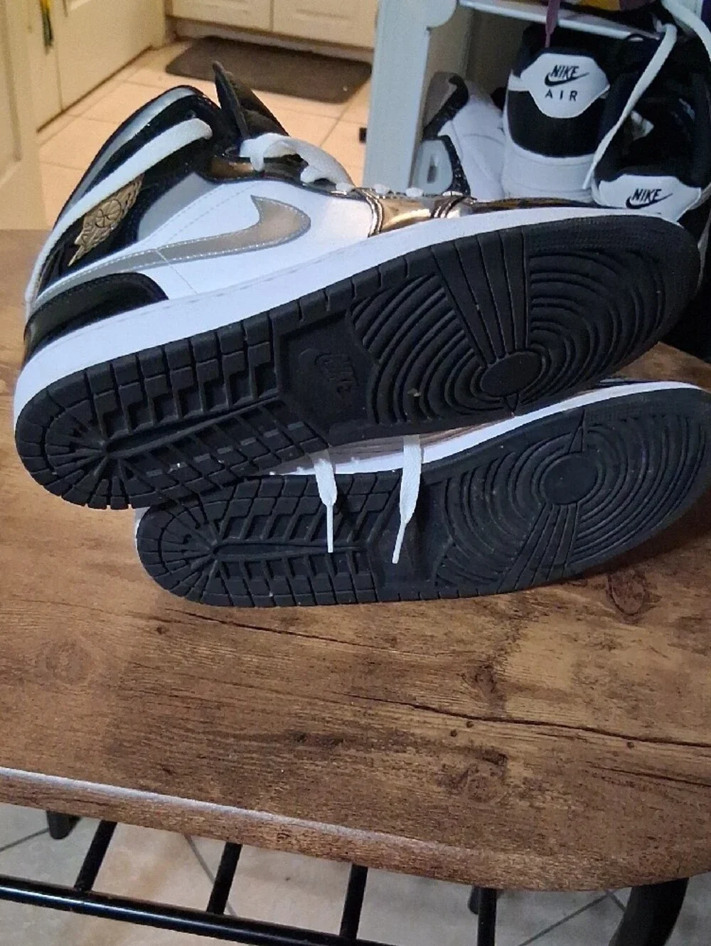 Jordan Men’s High-Top Sneakers - White & Black